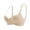 Khaki, variant on Women's Bras Seamless Full Coverage Bra Anti-Sagging Side Support Bras for Women Thin Lightly Push Up Bra No Underwire Comfort No Dig Strap Bra Size D Pink