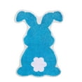 thumbnail image 1 of TIELUTT Easter Rabbit Bunny Eggshell Shaped Bunny Rug 21X29"/19X25'' Non Washable Welcome Door Mat Cute Blanket Hand Knitted Blanket Blanket Throws under 20 Small Area Rug Winter Throw Blanket, 1 of 6