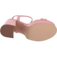 thumbnail image 4 of Steve Madden Tille Pink Ankle Strap Round Open Toe Retro Chunky Platform Sandals (Pink, 9), 4 of 6