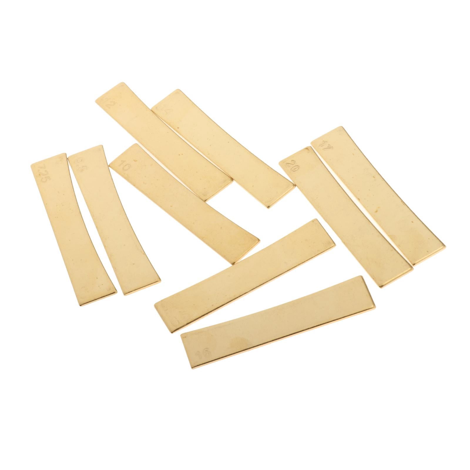 LeeQinersw 9 Radius Brass Fingerboard Fret Press Inserts for Electric Guitar Bass 7.25,9.5,10,12,14,15,16,17,20