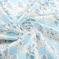 Manfei Blue Patchwork Floral Fabric by the Yard 2 Yards, Sky Square ...