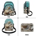 thumbnail image 7 of TSOVTHRID Starfish Seashell Beach Print Cell Phone Crossbody Bag for Women Lightweight Small Crossbody Bag Cell Phone Purse Wallet with Adjustable Strap, 7 of 7