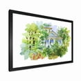 thumbnail image 2 of Designart 'White House In The Green Woods' Traditional Framed Art Print, 2 of 4