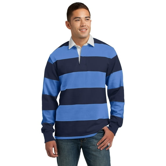 Sport-Tek Classic Long Sleeve Rugby Polo