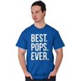 thumbnail image 5 of Best Pops Ever Dad Grandpa Far Day Men's Graphic T Shirt Tees Brisco Brands L, 5 of 6