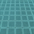 thumbnail image 1 of Ahgly Company Machine Washable Indoor Square Transitional Dark Cyan Green Area Rugs, 5' Square, 1 of 7