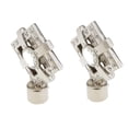 thumbnail image 1 of Advancent 2xPeacock Tail Window Curtain Pole End Dia.28mm Head Rod Drape Finals Tratamientos de ventanas Plata 12.5x10 cm, 1 of 1