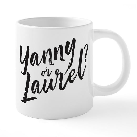 CafePress - Yanny Or Laurel? Mugs - 20 Oz White Ceramic Mega Mug