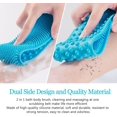 thumbnail image 2 of CHAO Cepillo de ducha de silicona para espalda, cepillo corporal extendido, 70 cm/27,5 pulgadas, exfoliante corporal para hombres y mujeres, herramienta para el cuidado de la piel con masaje de spa, L, 2 of 5