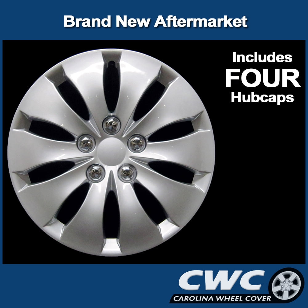 Premium Replica Hubcap Set, Replacement for Honda Accord 2008-2012, 16-inch Wheel Cover (4 Pieces)