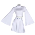 thumbnail image 3 of Disfraz de Leia para cosplay, vestido de princesa de fantasía para mujeres y niñas, ropa de disfraz, traje de carnaval de Halloween, 3 of 5