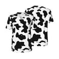 thumbnail image 2 of Easygdp Milk Cow Men's Muscle T-Shirt Men's Baseball Short Sleeves, for Gym Workout Athletic with Button - Large, 2 of 9