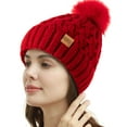 thumbnail image 5 of REDESS Women's Winter Pompom Beanie Hat for Women-White, 5 of 5