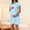 A2 Blue, variant on Postpartum Nursing Nightgowns for Women Maternity Heart Print Crew Neck Dresses Short Sleeve Loose Fit Loungewear Gowns