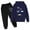 1-Black2620, variant on Tiijoy Boy Sweatsuit Letter Dinosaur Print Hoodie Sweatpants Two Piece Outfits, Sizes 3-14
