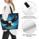 thumbnail image 3 of Balery Night Sky Forest Bald Eagle Bolsa Tote Estilo Estético con Cremalleras, Bolsa de Hombro, Bolsa de Compras Grande y Plegable, 3 of 8