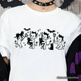 thumbnail image 2 of Halloween Devils and Cats T-Shirt, Spooky Season Tee, 2 of 6