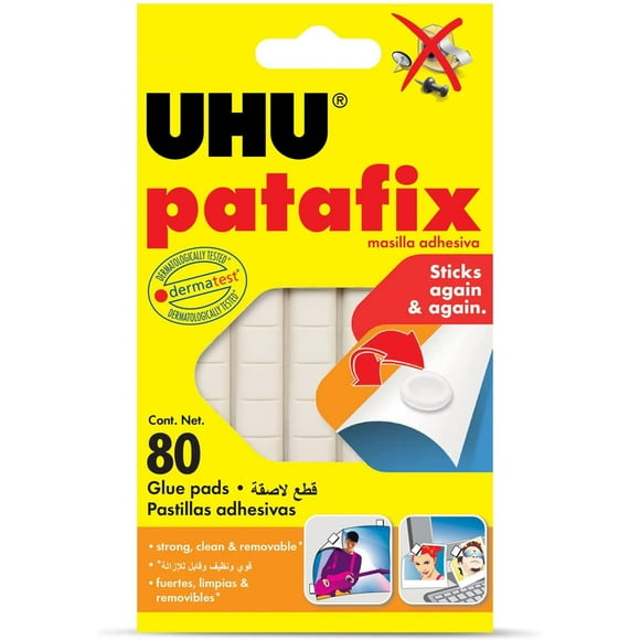 UHU 3-39192 Tack Pad - White (Pack of 80)