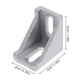 thumbnail image 2 of Moluckfu 2Jgo Brackets Conectores Esquineros De Aluminio Plata Para Fácil Y Resistente, 2 of 6