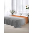thumbnail image 6 of Burnt Orange Gray Ombre Flat Sheets Only Queen Size, Soft Breathable Bed Top Sheets for Mattress, Modern Gradient Abstract Art Luxury Bedding Flat Sheets for Home Hotel Bedroom Bed Protection, 6 of 9