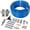 Blue, variant on , ATV/UTV Winch- 12 V 3500LBS Electric Winch with Steel Cable, Wire and Wireless Remote Control, Roller Fairlead, Black ,Steel ,