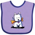 thumbnail image 3 of Inktastic Kiniart Westie with Bone Boys or Girls Baby Bib, 3 of 4