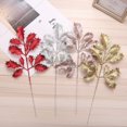 thumbnail image 3 of Artificial Plant Glitter Christmas Leaves Tree Branch DIY Wreath  Tree Hanging Pendant Decorations Scrapbook for Wedding, 3 of 9