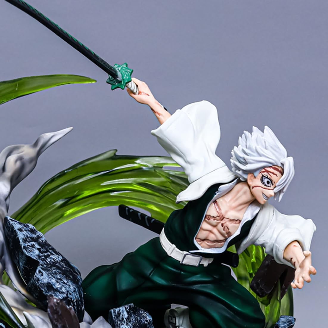 New Shinazugawa Sanemi (combat Ver) Character Anime Model Statue Action Figures Desktop Ornament Popular Decorations Fan Souvenirs Creative Gift Collectable