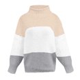 thumbnail image 2 of Pull Ample pour Femmes en Polyester Jaune, Col Rond, Loisirs, Tricoté, Manches Longues, 2 of 5