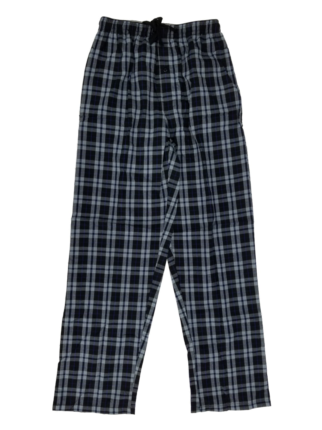 Hane Tagless Pajamas Knit T Top & Woven Plaid Pants