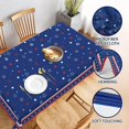 thumbnail image 5 of Patriotic Rectangle Tablecloth 60x84 Inch Memorial Day Independence Day American Flag Rectangle Tablecloth Washable Microfiber Tablecloth Decorative Table Covers for Picnic Party, 5 of 6