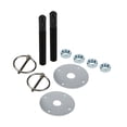 thumbnail image 2 of Allstar Performance Alum Hood Pin Kit 1/2in with 3/16in Clips Black, 2 of 2