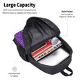 thumbnail image 3 of Lukts Glitter Purple for Large Capacity Backpack, 600D Oxford Cloth Schoolbag Sports Backpack - Adjustable Shoulder Straps, Unisex, 3 of 6
