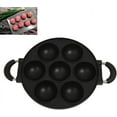 thumbnail image 2 of Dsxnklnd 7-Hole Cake Cooking Pan Cast Iron Omelette Pan Non-stick Cooking Pot, 2 of 7