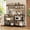 Rustic Brown + Black, variant on L-Shaped Bakers Rack with Power Outlet, 6-Tier Microwave Stand with Open Storage, Kitchen Shelf with Hooks, Coffee Bar with Wire Basket, White