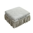 thumbnail image 7 of LKJYER Rectangle Ottoman Covers with Ruffle Skirt, Stretch Footstool Cover Storage Footrest Protectors Modular Sectional Sofa Ottoman Slipcover, 7 of 7