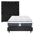 thumbnail image 1 of Colchón Matrimonial Spring Air Cardona + Box Base Cama + Cabecera Capri Negro, 1 of 8