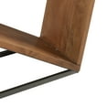 thumbnail image 5 of DecMode 57" x 30" Brown Wood Diagonal Open Frame Console Table with Grey Metal Base, 1-Piece, 5 of 16