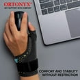 thumbnail image 5 of ORTONYX Thumb Immobilizer Brace Thumb Spica Support Splint- Arthritis, Pain, Sprains, Strains, Carpal Tunnel - Wrist Strap - Left or Right Hand / ACKB433, 5 of 5