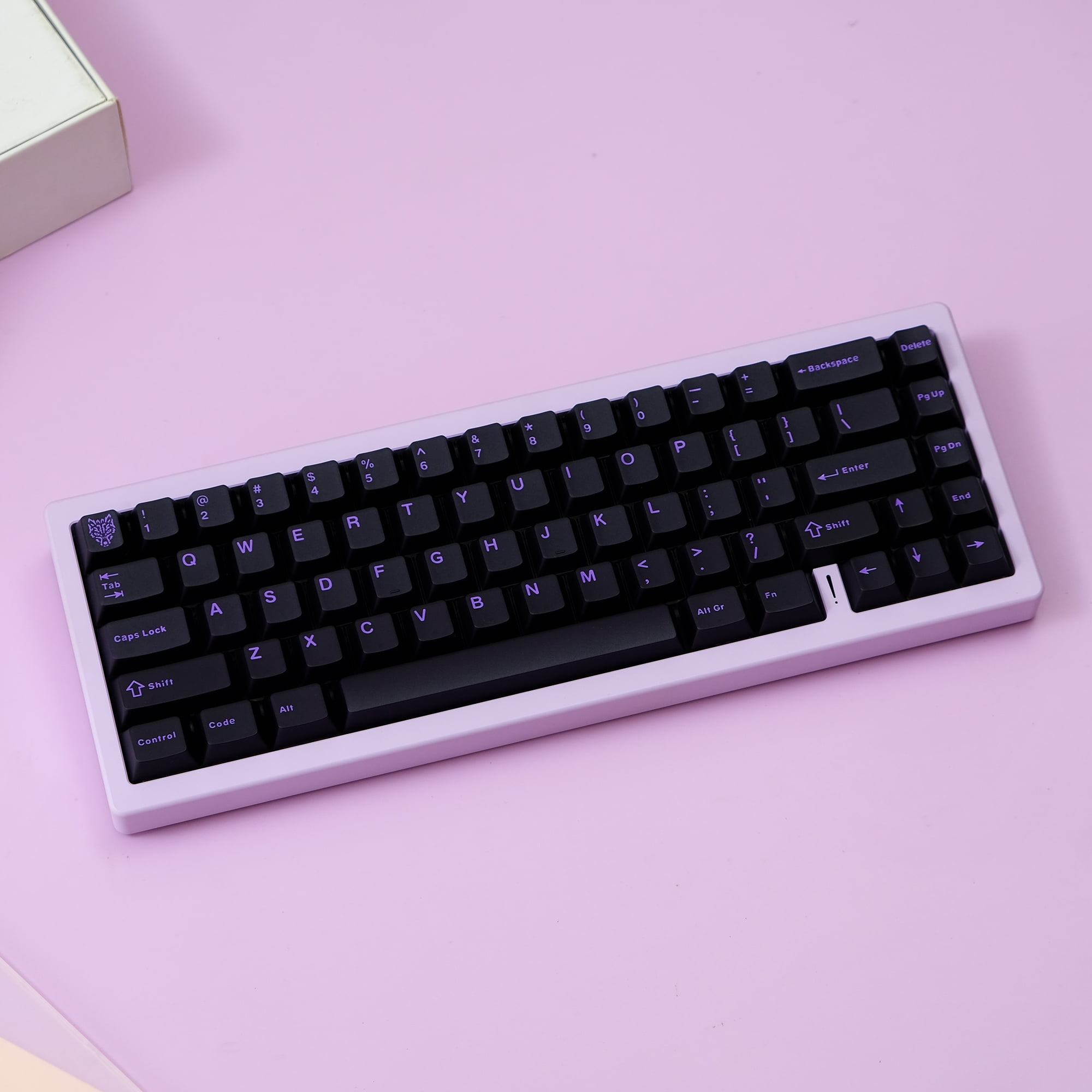 MiFuny Two Colors Cherry Profile Keycaps114 Key ABS Purple Semi Transparent Keycap Mechanical Keyboard Keycap Game Office Keycap Gift