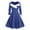A01473-Blue, variant on CALAFEBILA Womens Summer Dress Long Sleeve V-neck Solid Color Midi Sweater Dress Christmas Button Fleece Long Dresses for Junior