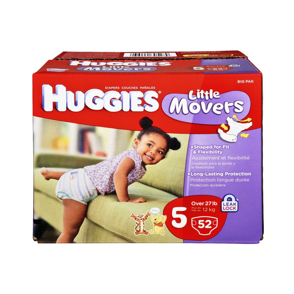 Huggies Little Movers Diapers (Choose Your Size) Walmart