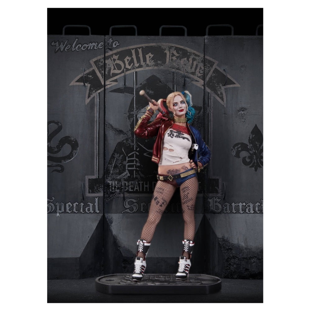 Suicide Squad 13 Inch Statue Figure - Movie Joker & Harley Quinn