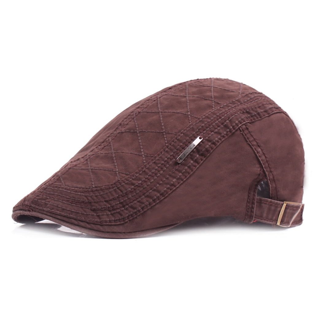 Unisex Golf Driving Cotton Sun Flat Cap Men Women Solid Color Outdoor  Casual Spring Summer Peaked Hat - Walmart.com
