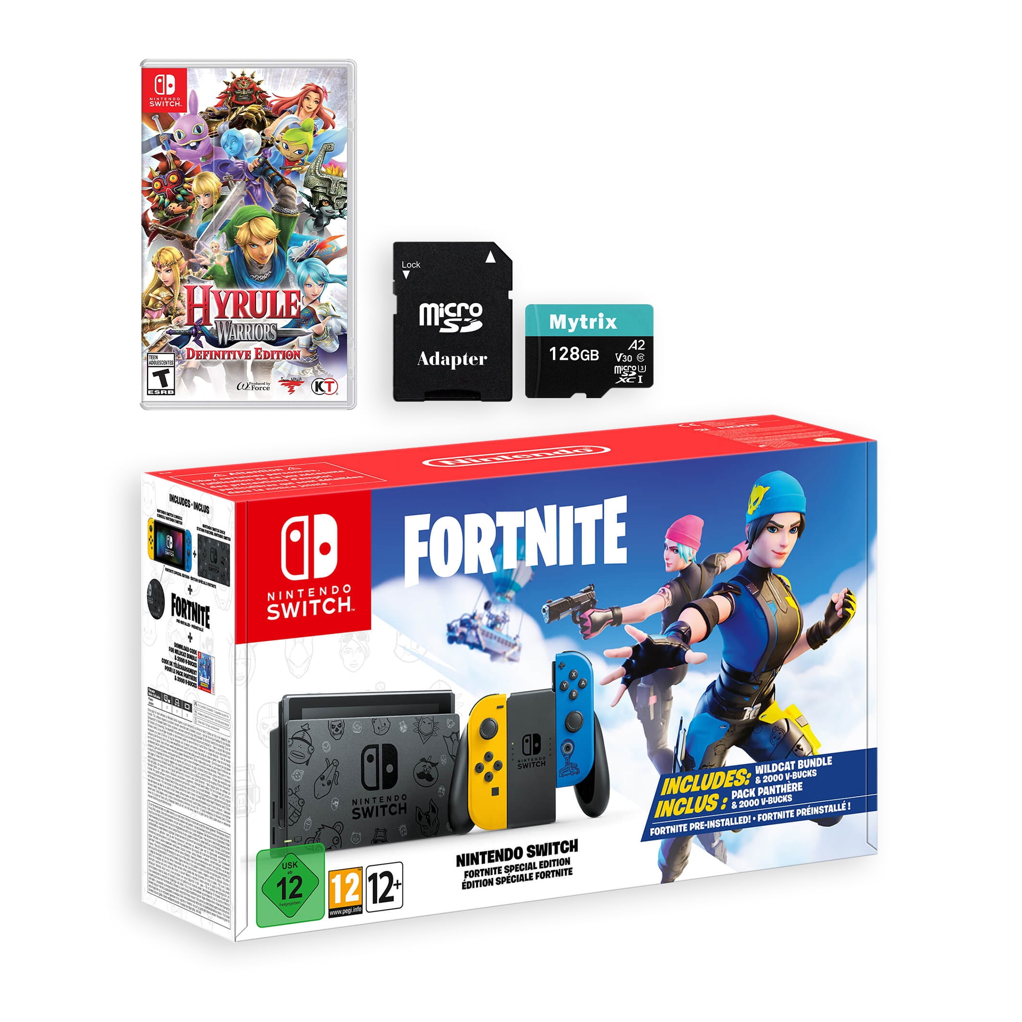 Nintendo Switch Fortnite Wildcat Edition and Game Bundle: Limited