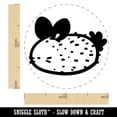 thumbnail image 2 of Kawaii Sea Bunny Slug Self-Inking Rubber Stamp Ink Stamper - Black Ink - Medium 1 Inch, 2 of 7