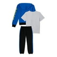 thumbnail image 2 of Sonic Boys Graphic T-Shirt, Hoodie & Jogger Sweatpants, 3-Piece Outfit Set, Sizes 4-20, 2 of 4