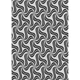 thumbnail image 1 of Ahgly Company Indoor Rectangle Patterned Charcoal Black Novelty Area Rugs, 8' x 10', 1 of 6