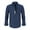 Navy Blue, variant on SHIWEN Men's Oxford Shirt Long Sleeve Casual Blouses Tops Button down Regular Fit Dress Shirts for Mens XS-XXXL