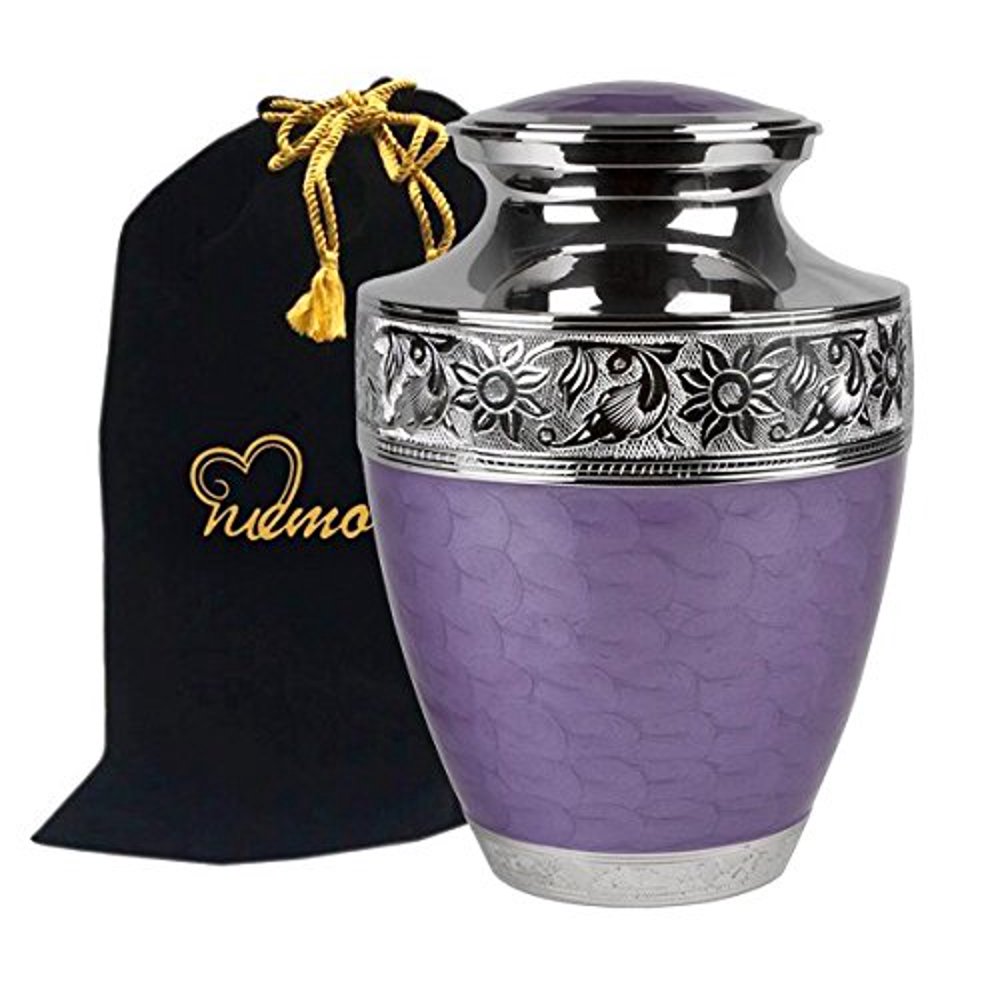 Large Lavender Bloom Cremation Urn for Human Ashes Lavender Urn